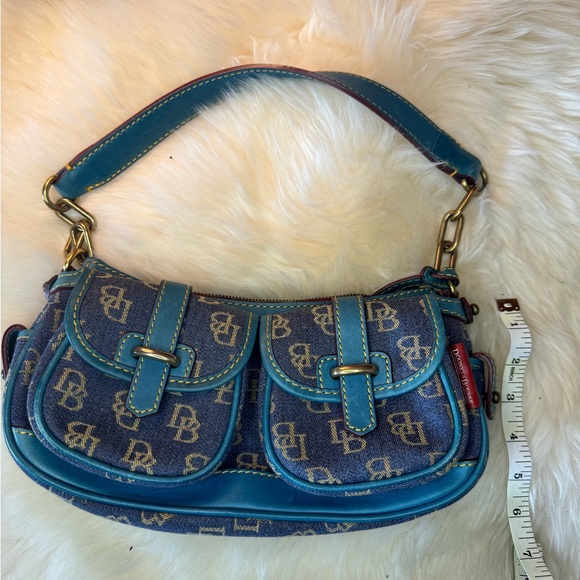 Dooney & Bourke Blue Monogram Shoulder Bag - Picture 7 of 8